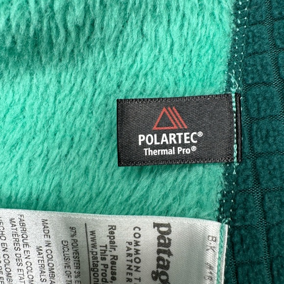 Patagonia R2 Regulator Fleece Jacket M PolarTec Aqua Stone 25148 - Picture 13 of 14
